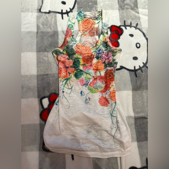 Ricki's Tops - Y2K 2000s Fitted Floral Top